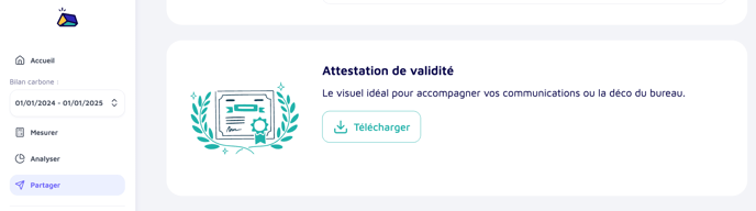 attestation validité bloc