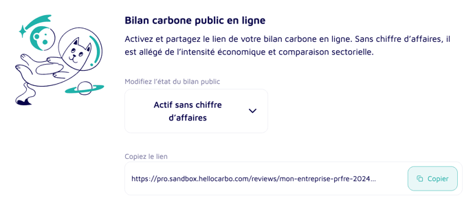 bilan public lien copier coller